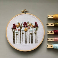 Beginner Embroidery Kit - Autumn Wildflowers