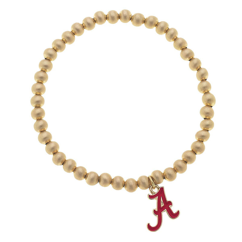 Alabama Crimson Tide Ball Bead Stretch Bracelet