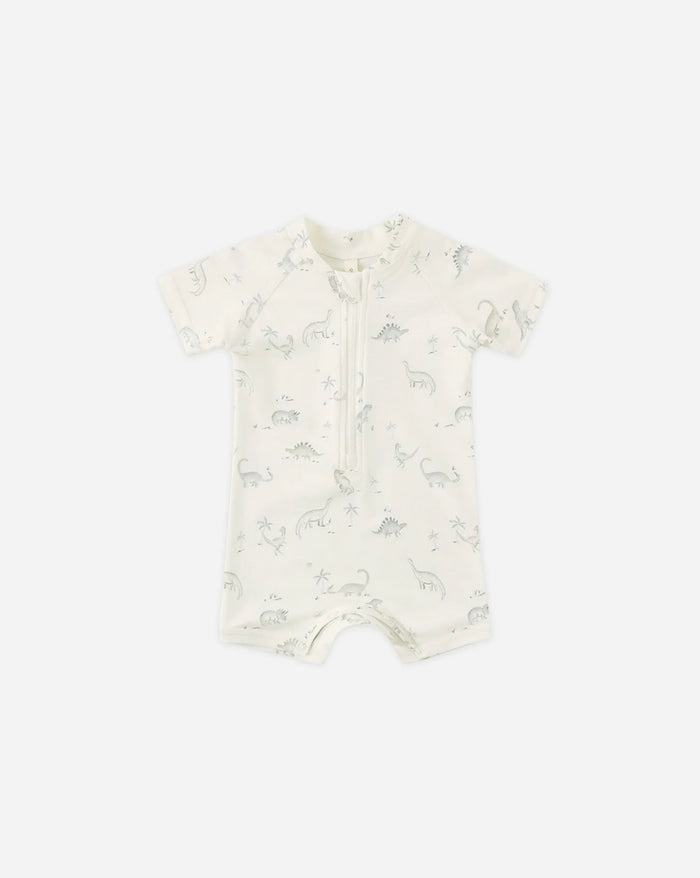 Zip Rashguard One-Piece - Dinosaur