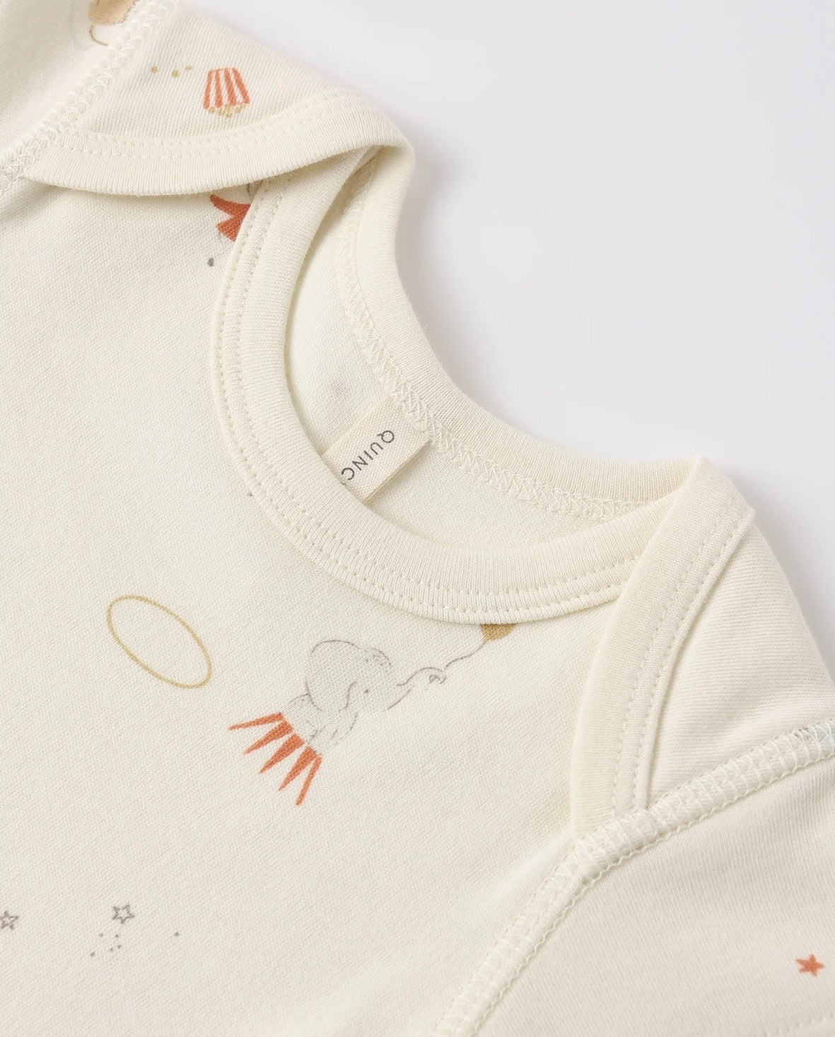 Short Sleeve Body Suit, 2 pack || Carnival / Honey Stripe