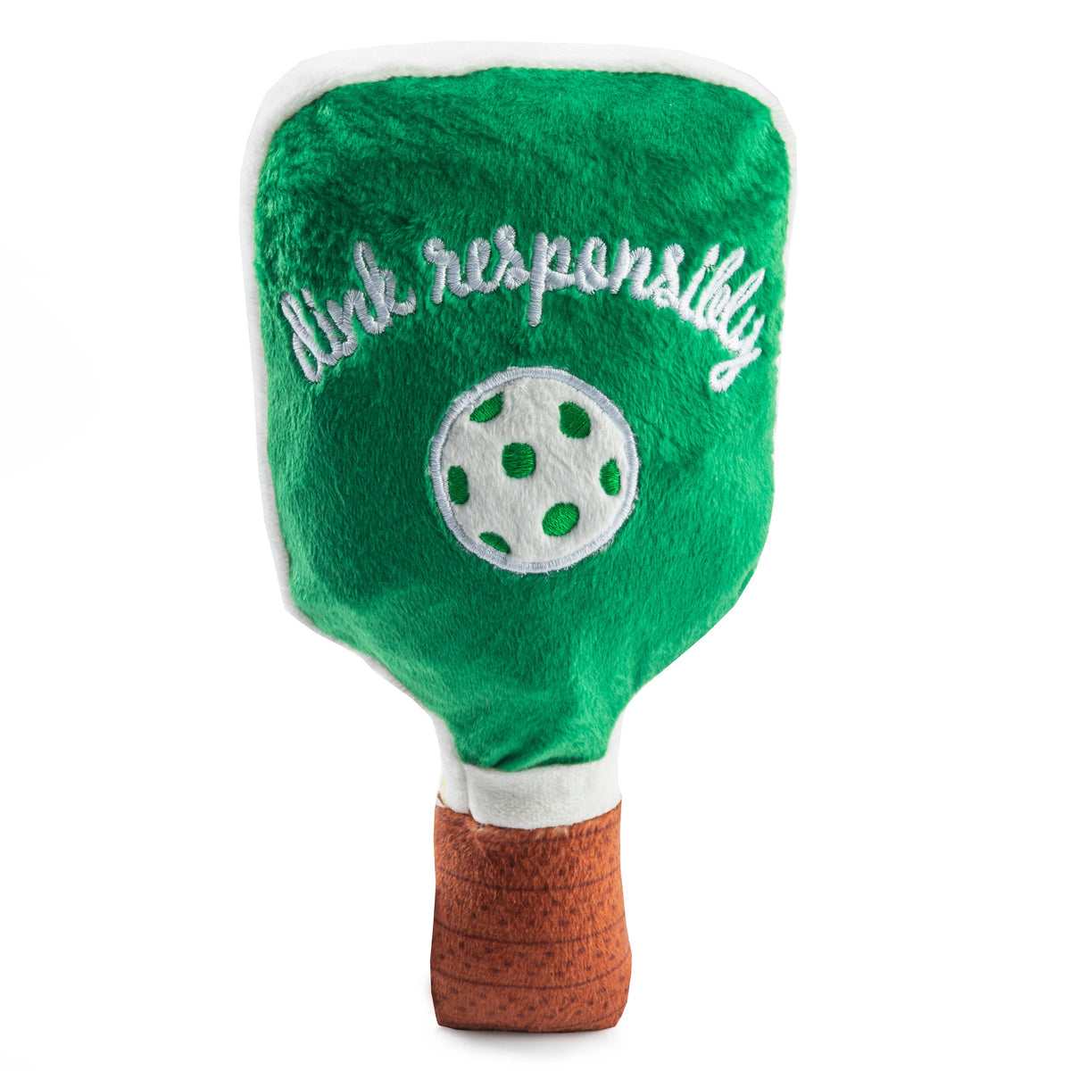 Green Stripe Pickleball Paddle Dog Toy