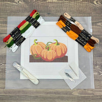 Needlepoint Kit - Three Pumpkins Design
