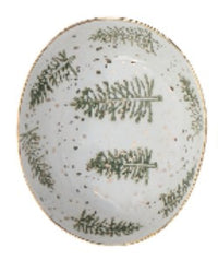 Hand-Painted Stoneware Dish, 3 Styles