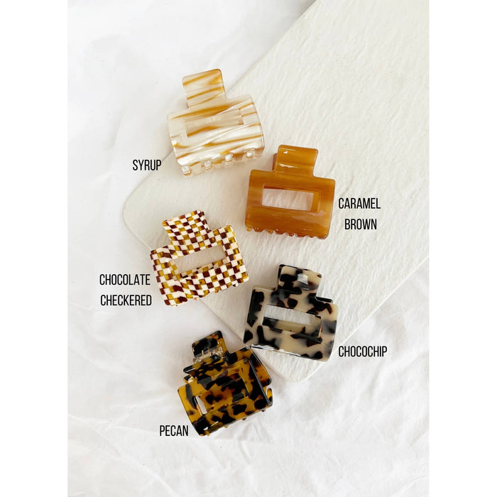 Tortoise Hair Clips - 2"