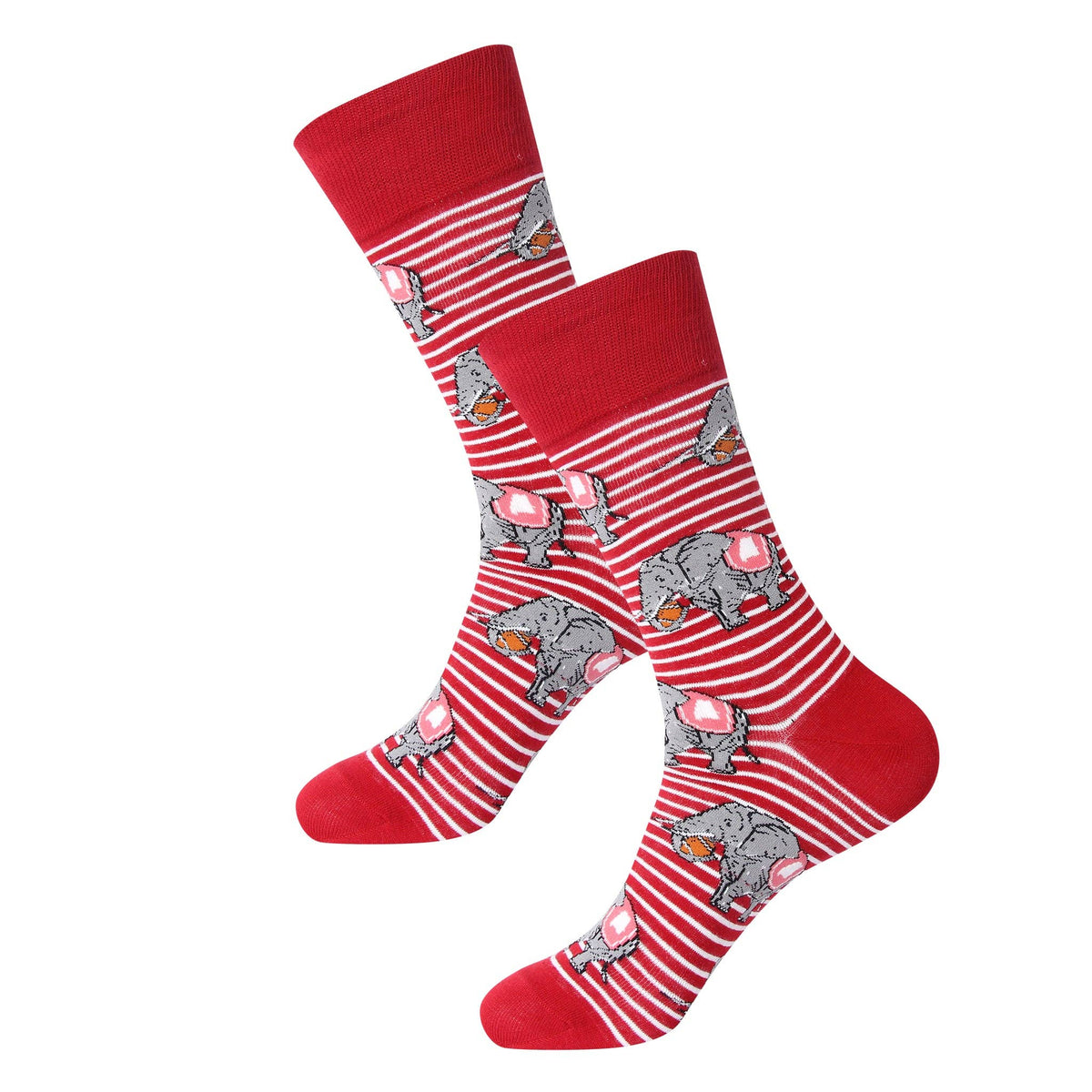 Striped Elephant Socks