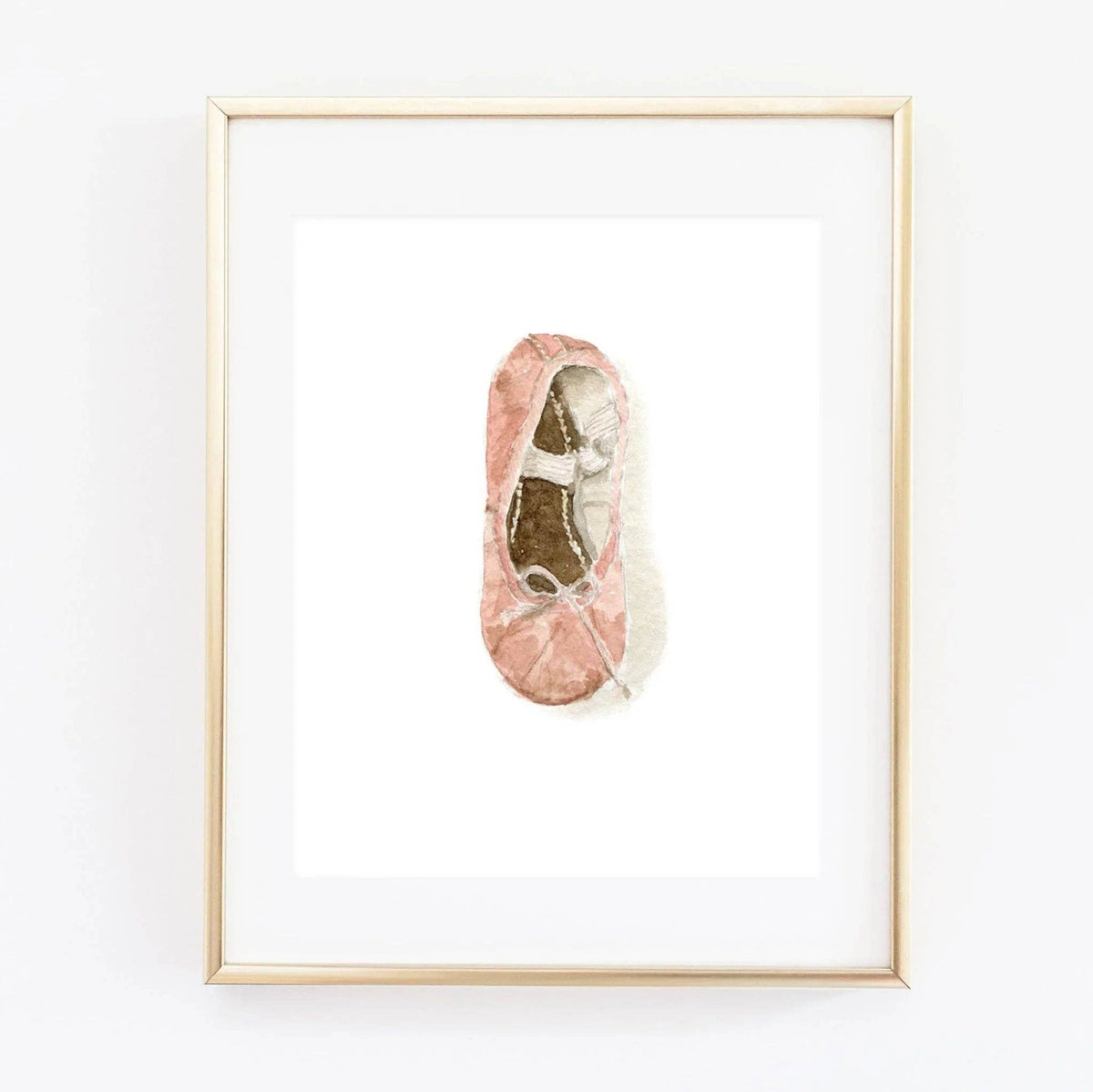 Wall Art Print - Ballet Shoe Watercolor