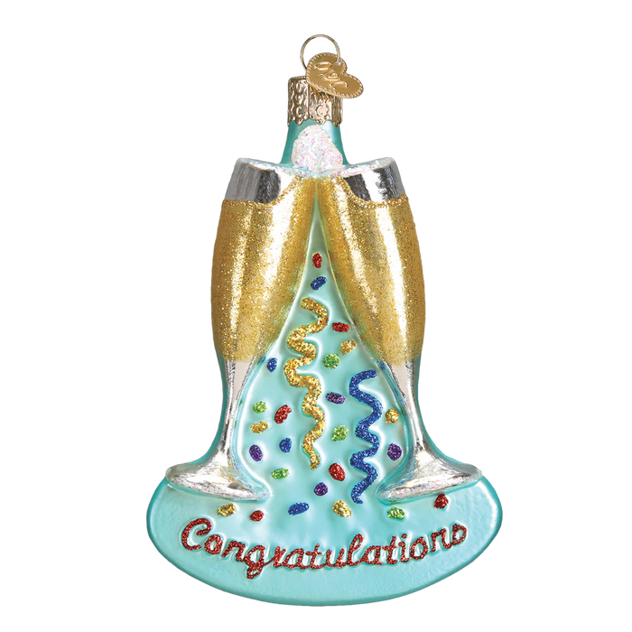 Champagne Toast Ornament