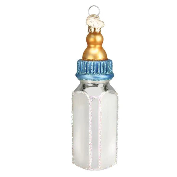 Baby Bottle Boy Ornament