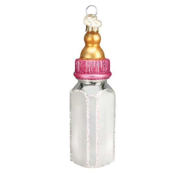 Baby Bottle Girl Ornament