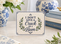 Mahjong Card Sleeve - I Don’t Give A Crack or a Bam Chinoiserie