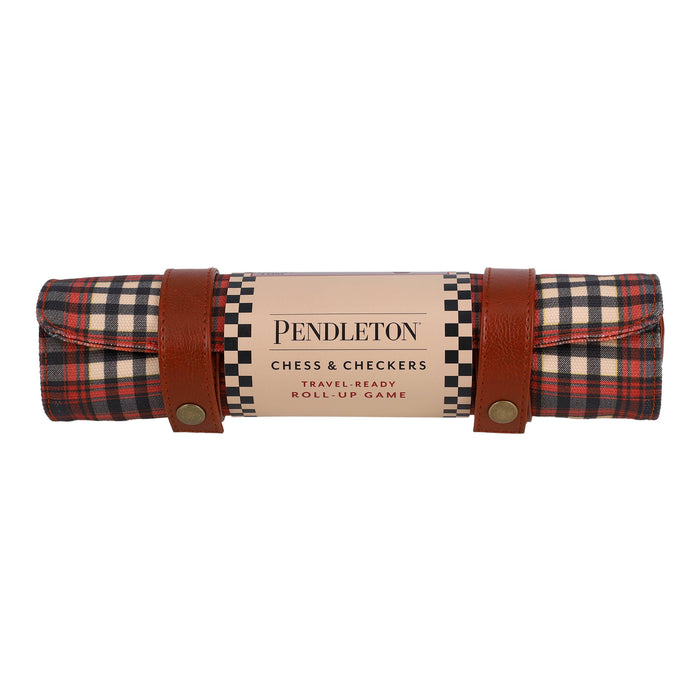 Pendleton Red Black Check Pattern Chess & Checkers