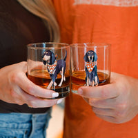 Walking Coonhound Rocks Glass