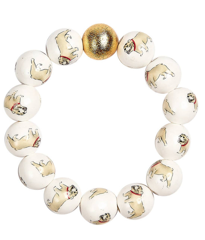 Georgia 14mm Bulldog Bracelet