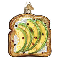 Avocado Toast Old World Christmas Ornament