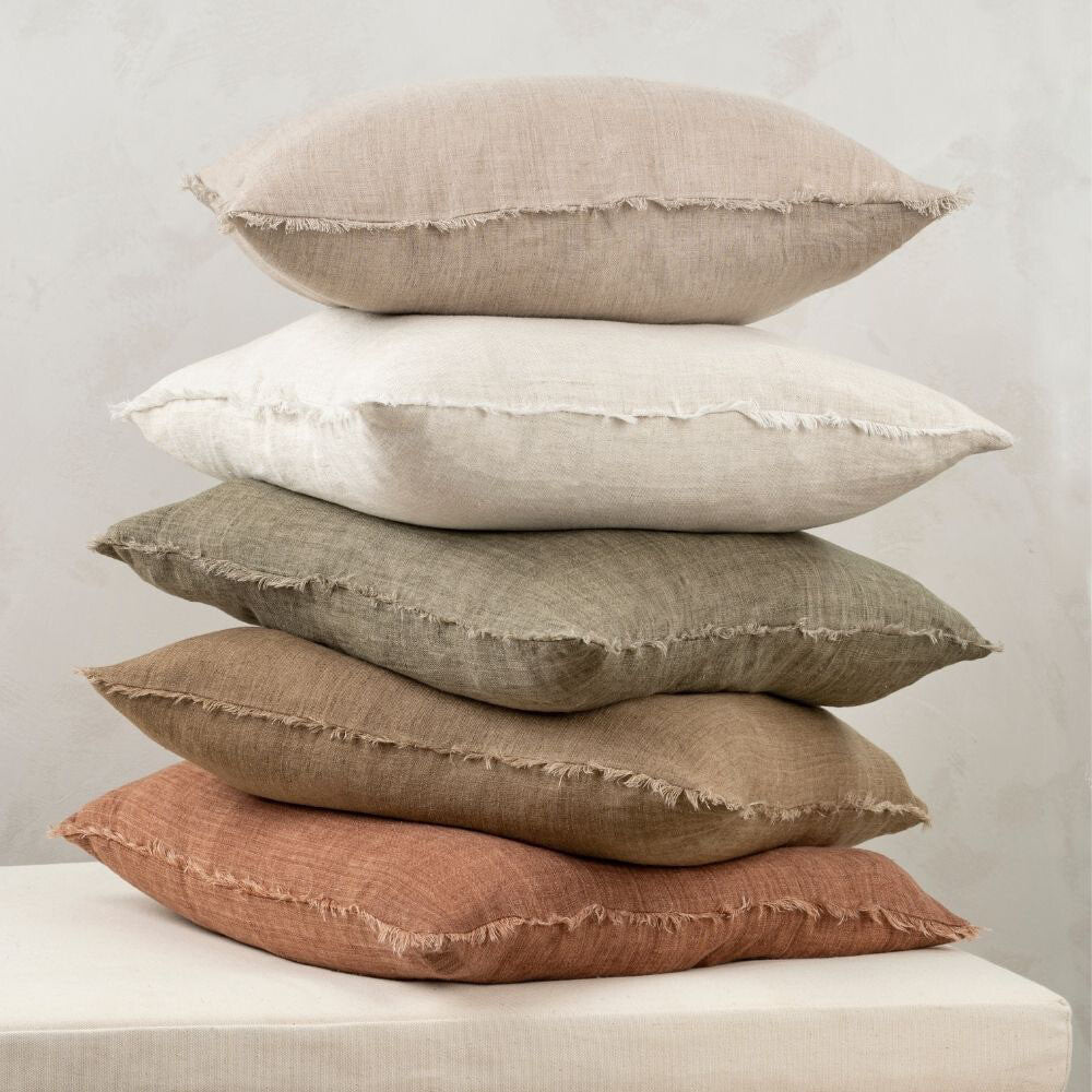 Lina Linen Pillow, Shadow