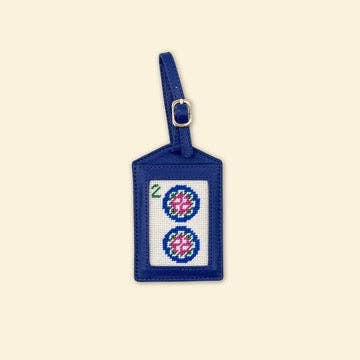 Needlepoint Kit - Two Dot Mahjong Kit (Luggage Tag)