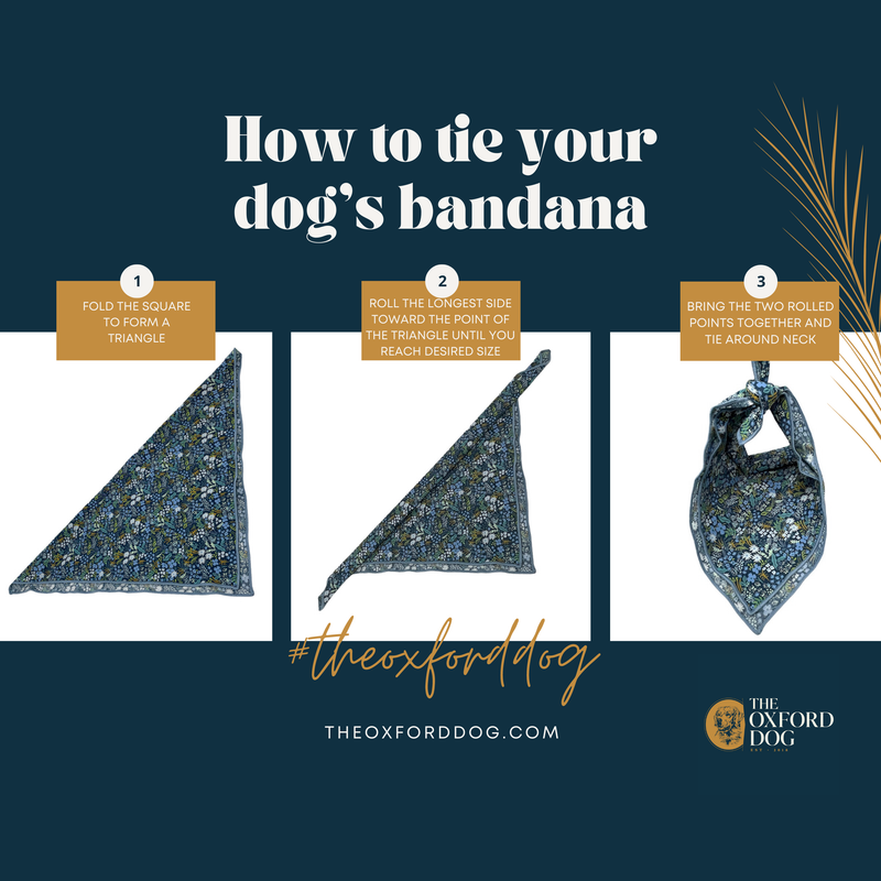 Dog Mom Bandana - Fir Trees in Tan