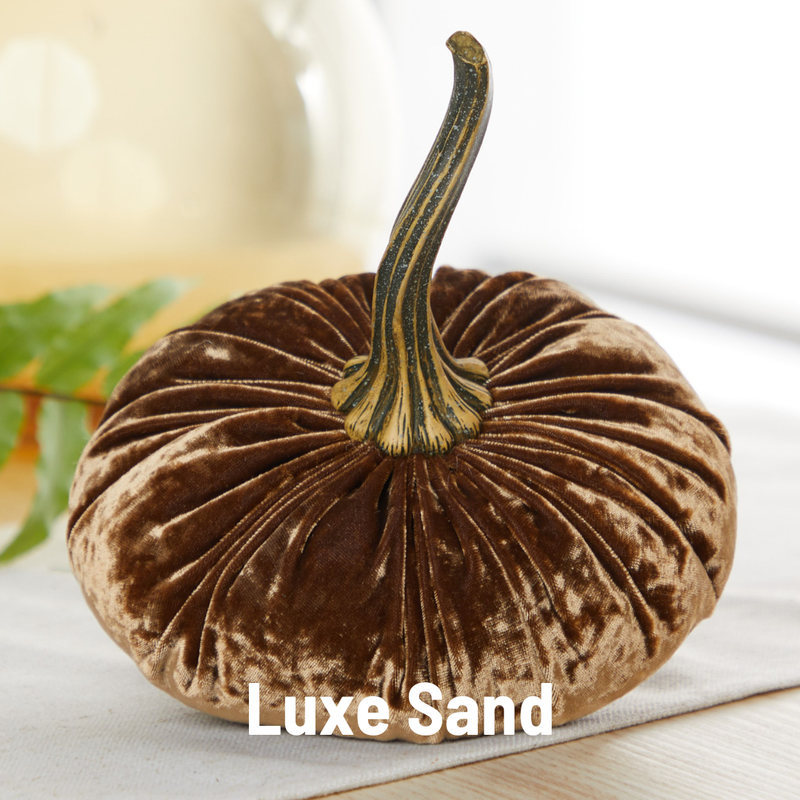 Large Velvet Pumpkins
