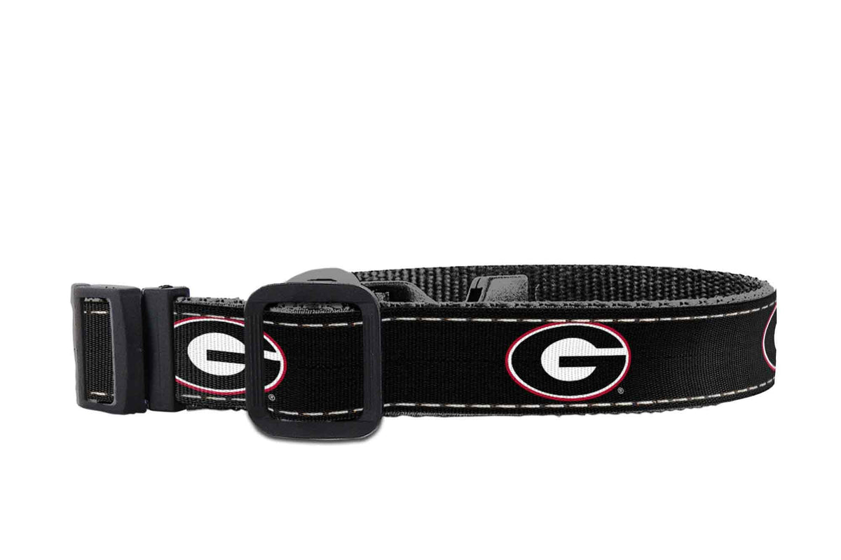 Georgia Bulldogs Adjustable Ribbon Dog Collar Lead.