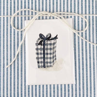Gingham Gift Mini Notecard
