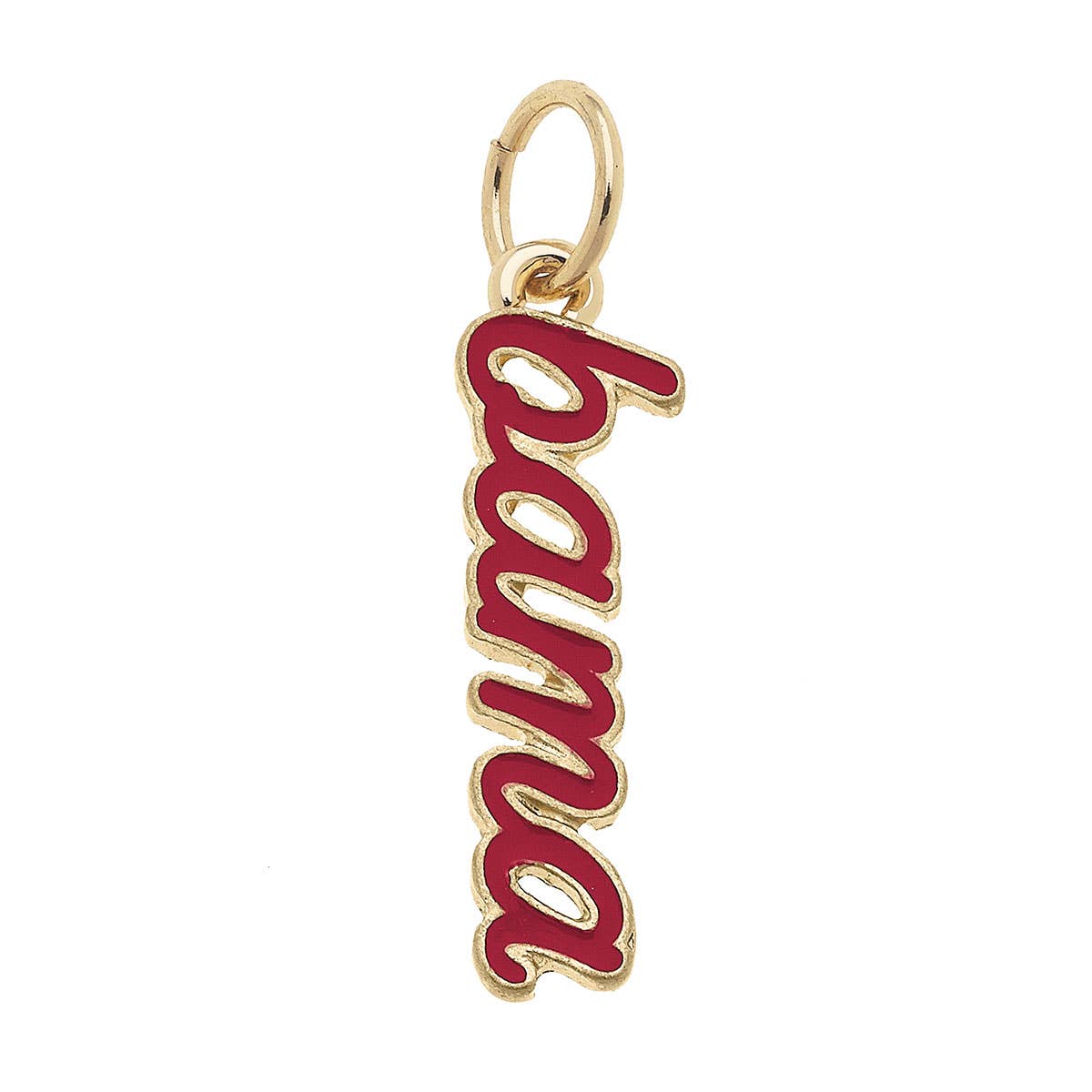 Alabama Crimson Tide Enamel Script Charm