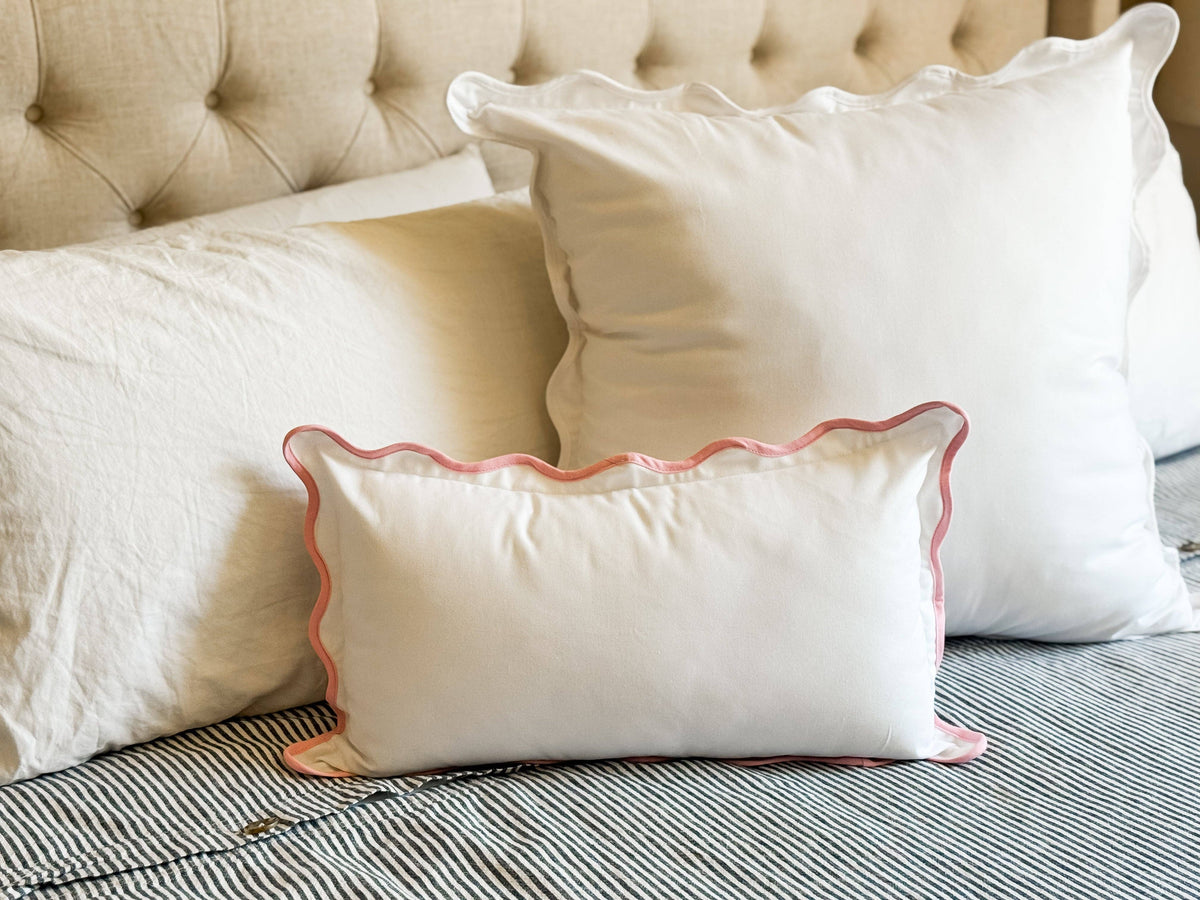 Scallop Pillow Covers - 12" x 20"