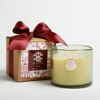 Boxed Green Glass Candle