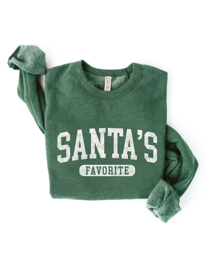 SANTA'S FAVORITE Graphic Sweatshirt