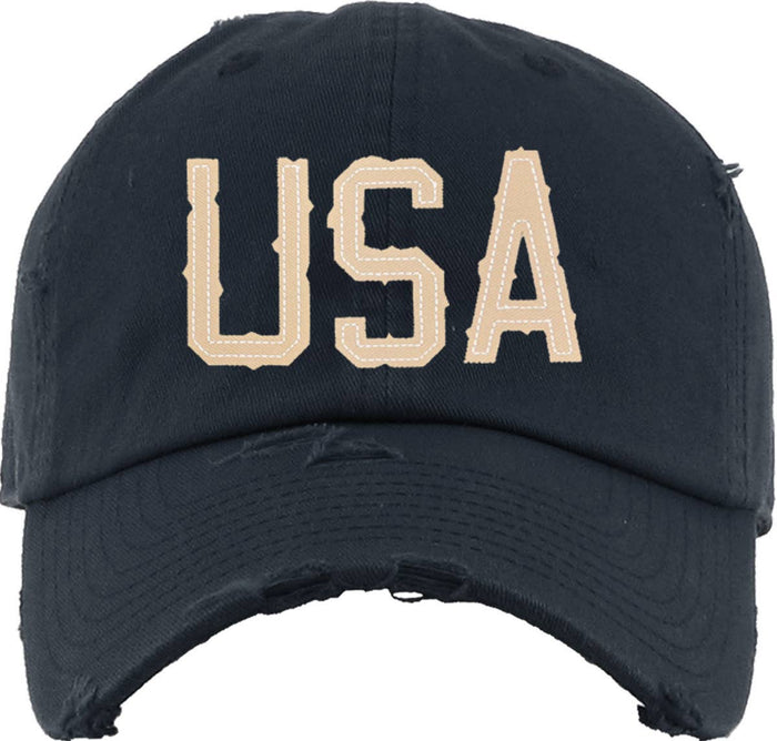 USA Distressed Hat - USA