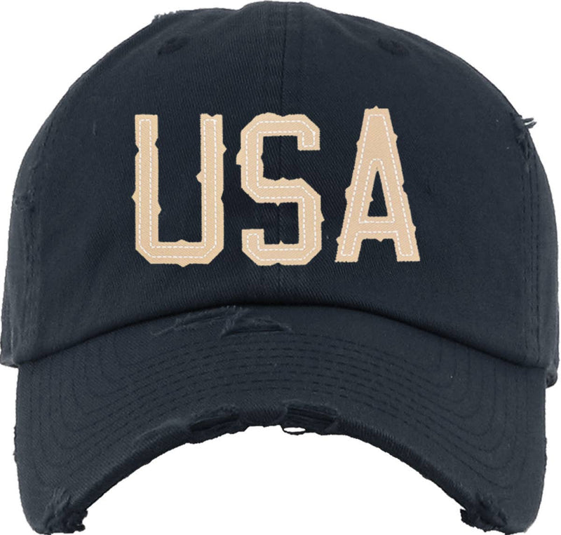 USA Distressed Hat - USA