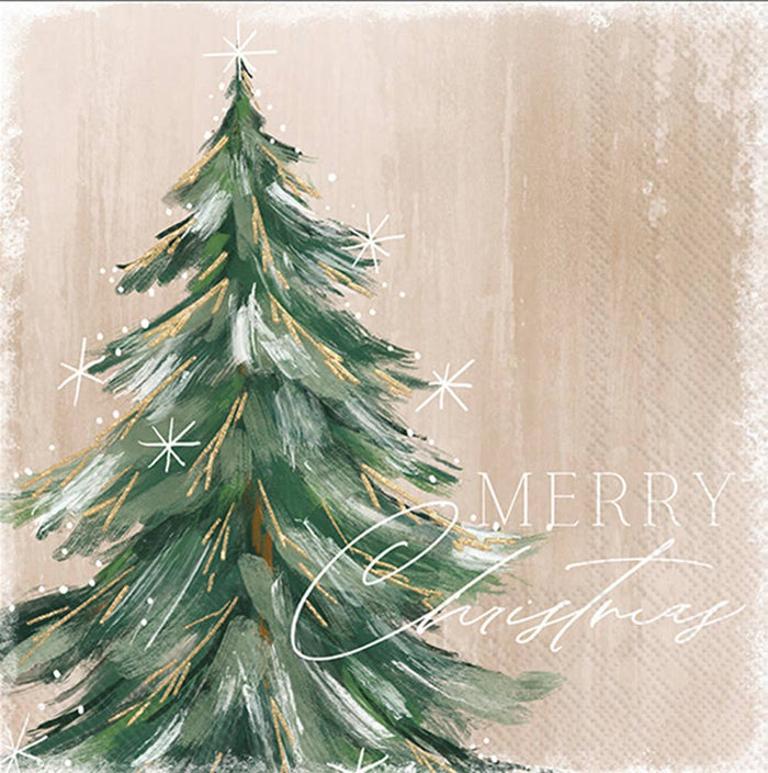 Paper Napkins - Gilded Painterly Tree