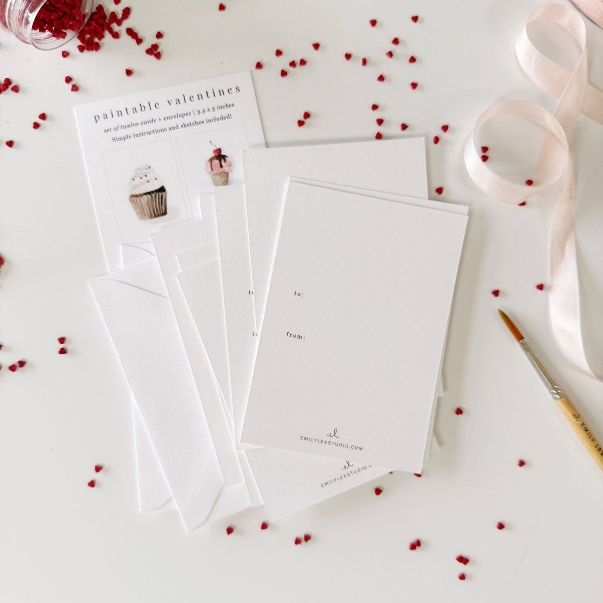 Sweet Treats Paintable Valentines