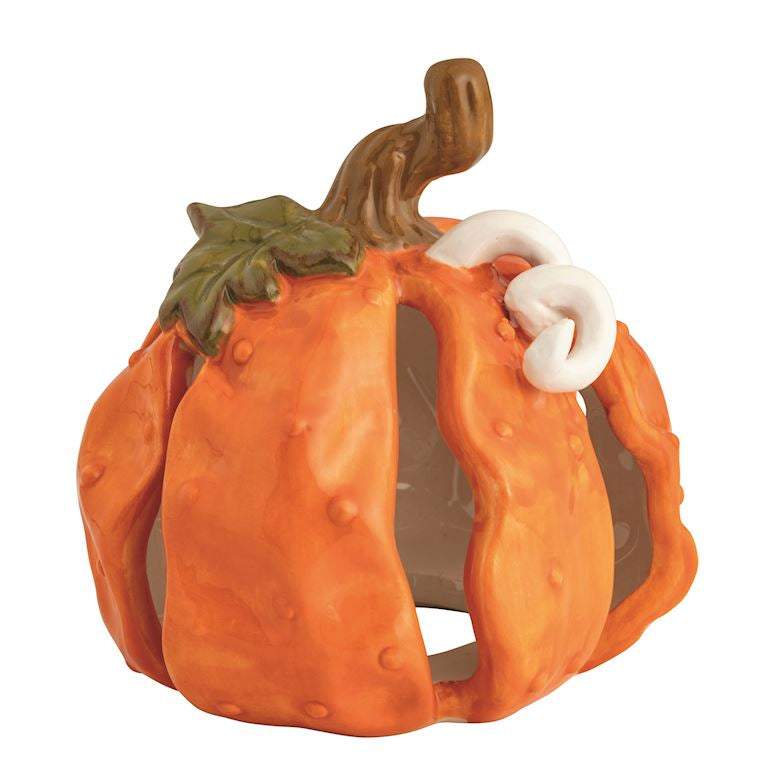 Stoneware Pumpkin Sitter