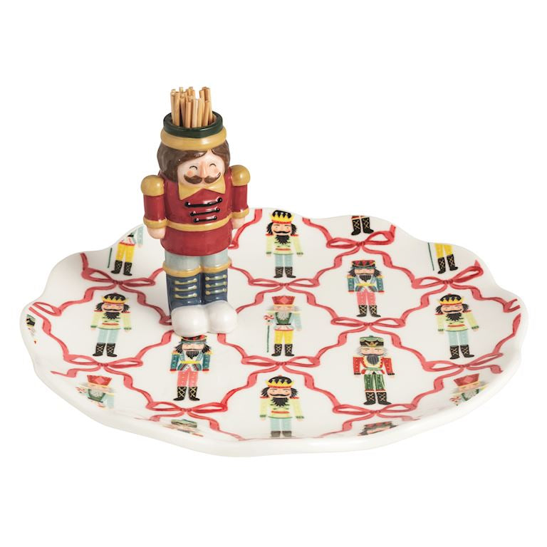 Santa Scene Cookie Plate Set