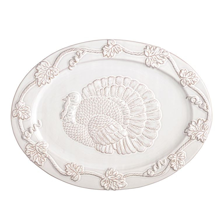 White Turkey Platter