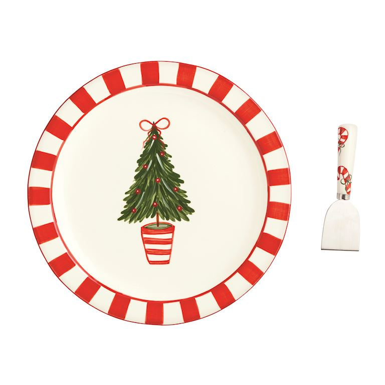 Tree Topiary Cookie Plate Set
