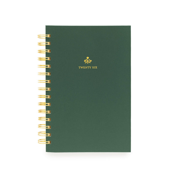 2026 Forest Green Small Spiral Planner