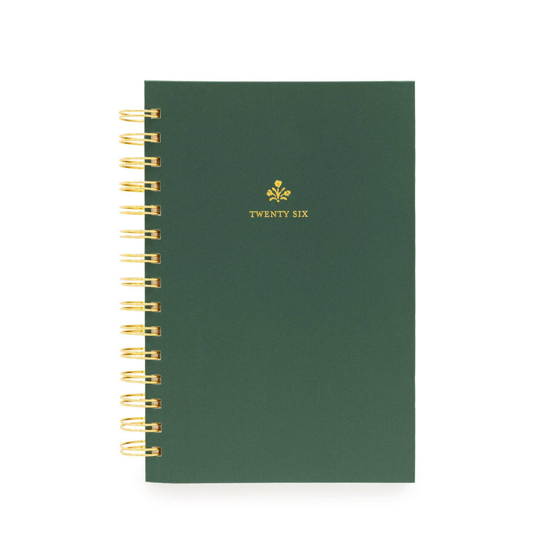 2026 Forest Green Small Spiral Planner