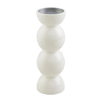 White Lacquer Candlestick