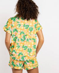 Orange Grove Shirt/Shorts Pajama Set