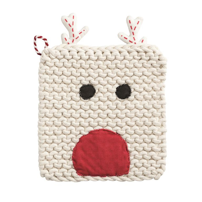 Reindeer Crochet Pot Holder