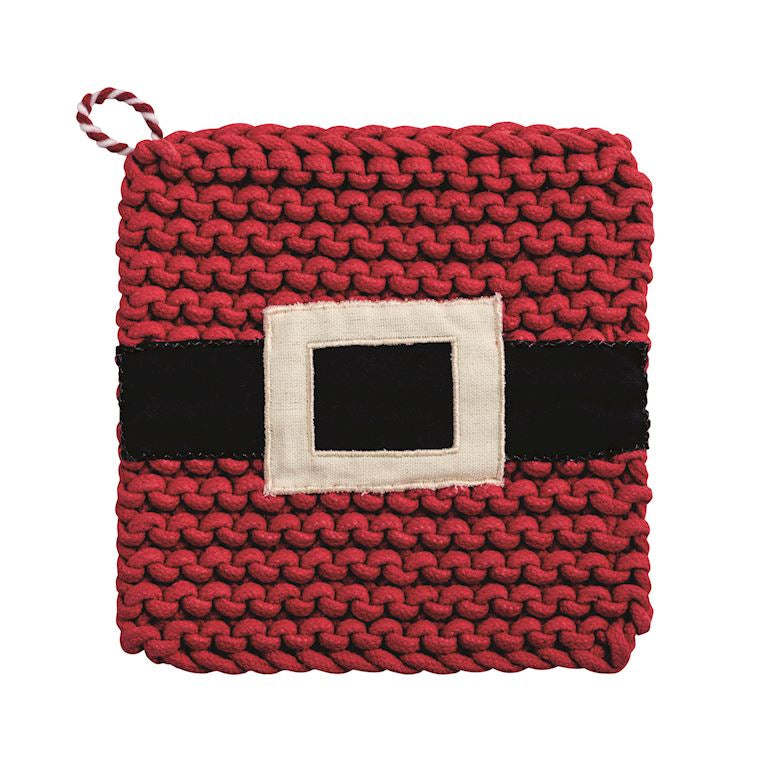 Santa Belt Crochet Pot Holder