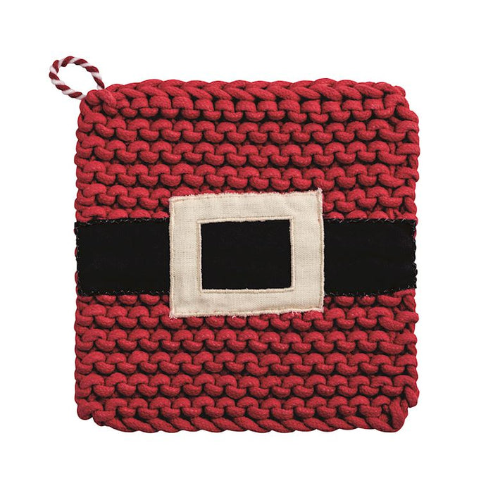 Santa Belt Crochet Pot Holder