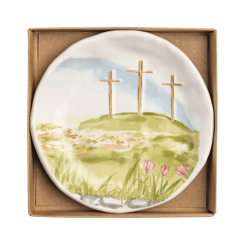 Trinket Dish - Church/Cross/ Triple Cross
