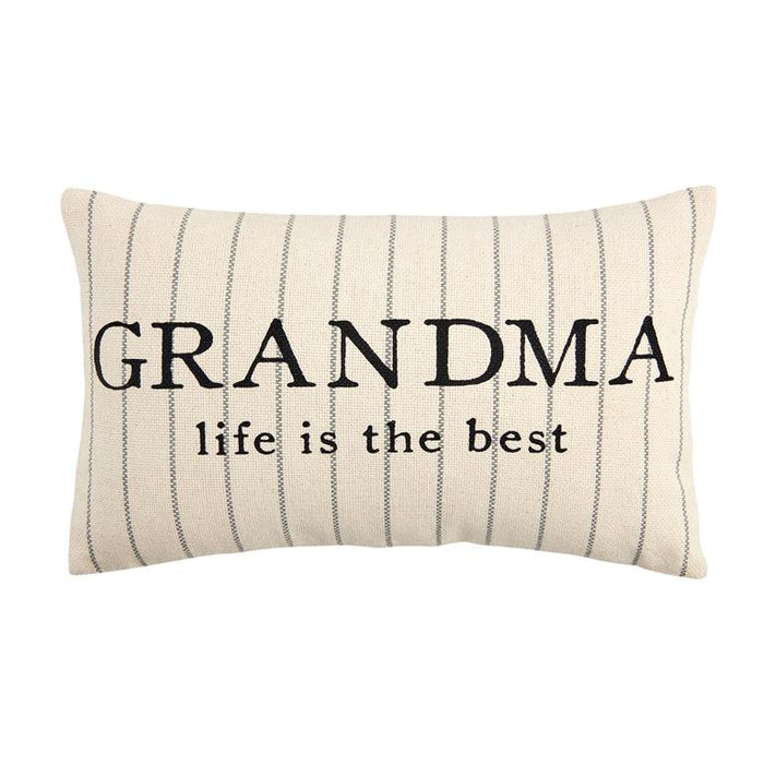 Grandma Name Stripe Lumbar Pillows