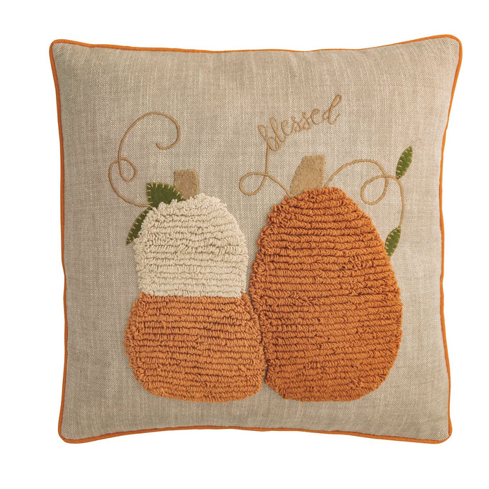 Tufted Pumpkin Pillow - Square