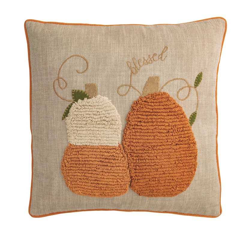 Tufted Pumpkin Pillow - Square