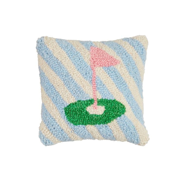 Golf Mini Hooked Pillow