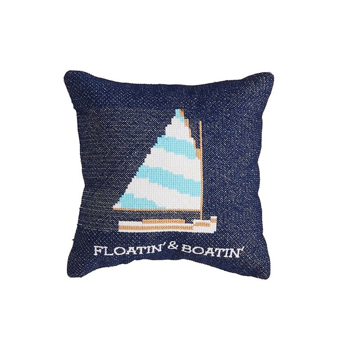 Floatin' Mini Embroidery Pillow