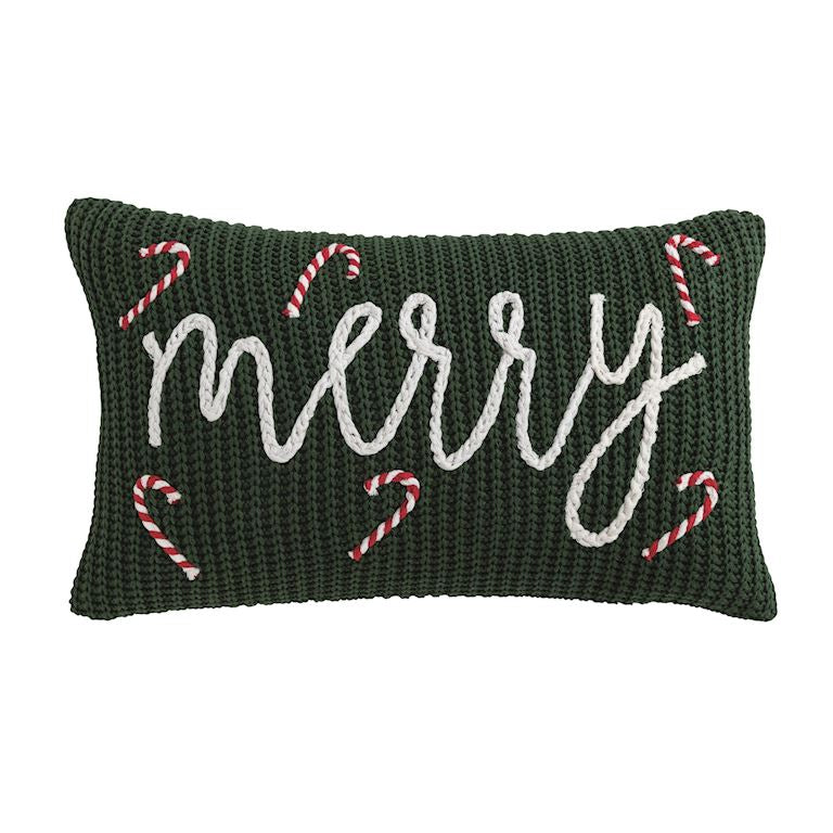 Chunky Knit Pillow - Merry